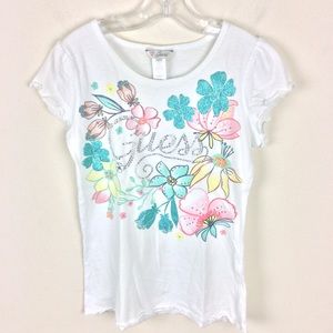 Guess Graphic Studded and Sparkle Tee Size 8-10